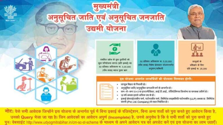 मुख्यमंत्री उद्यमी योजना बिहार 2021: Bihar Udyami Yojana, ऑनलाइन आवेदन