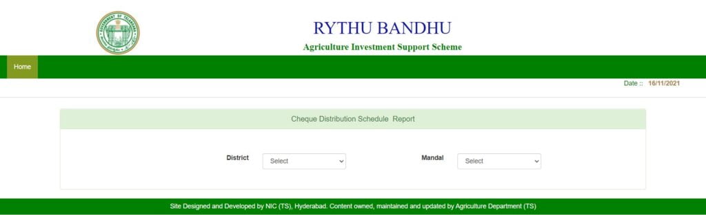 Process To View Cheque Distribution Venue Schedule