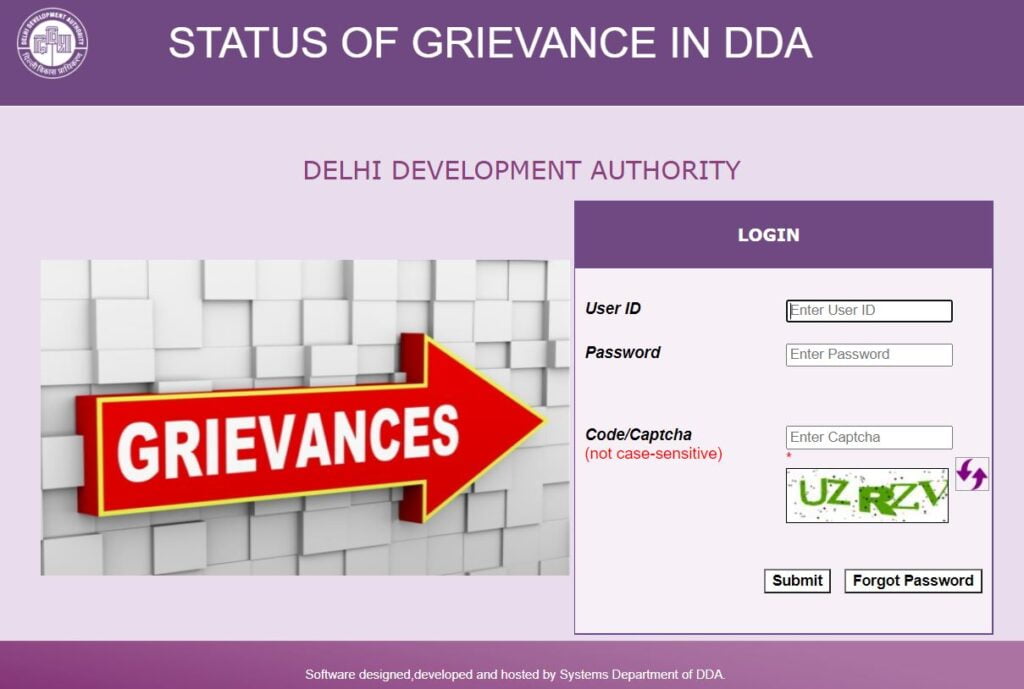 Check Grievance Status