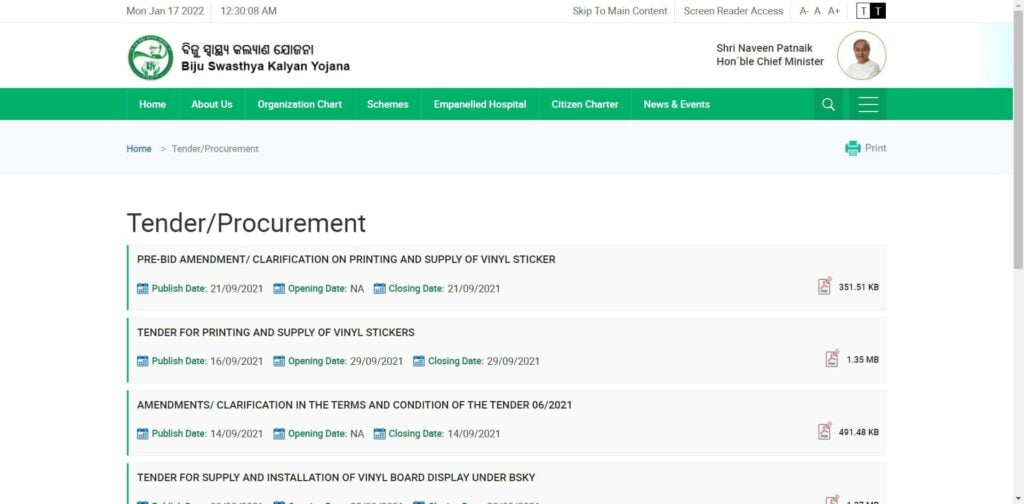 Process To Download Tender