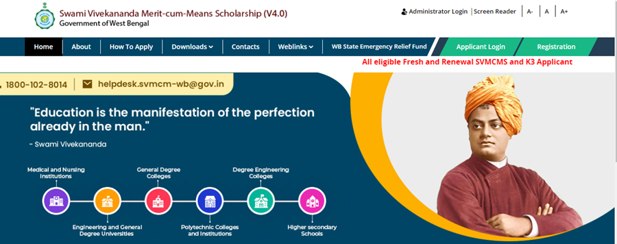 Swami Vivekananda Scholarship