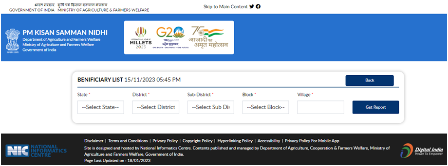 Kisan Samman Nidhi List