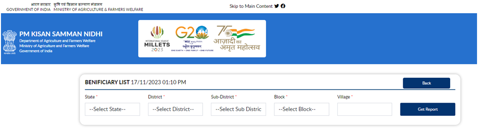 PM Kisan Beneficiary List