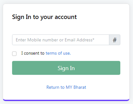 Process to login on the Portal