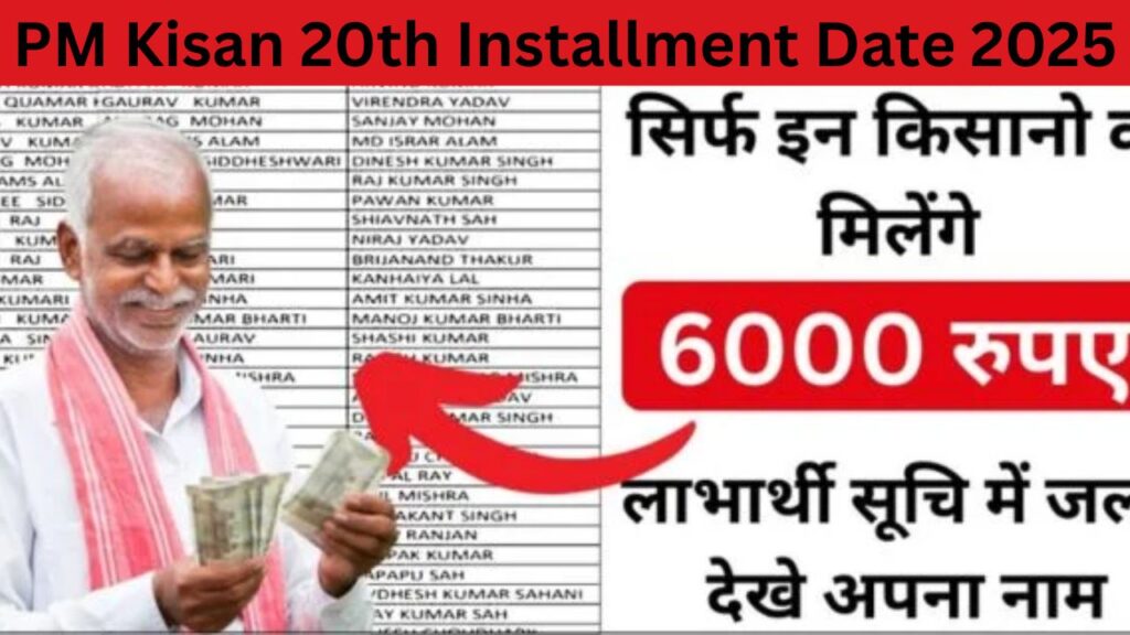 PM Kisan 20th Installment Date 2025